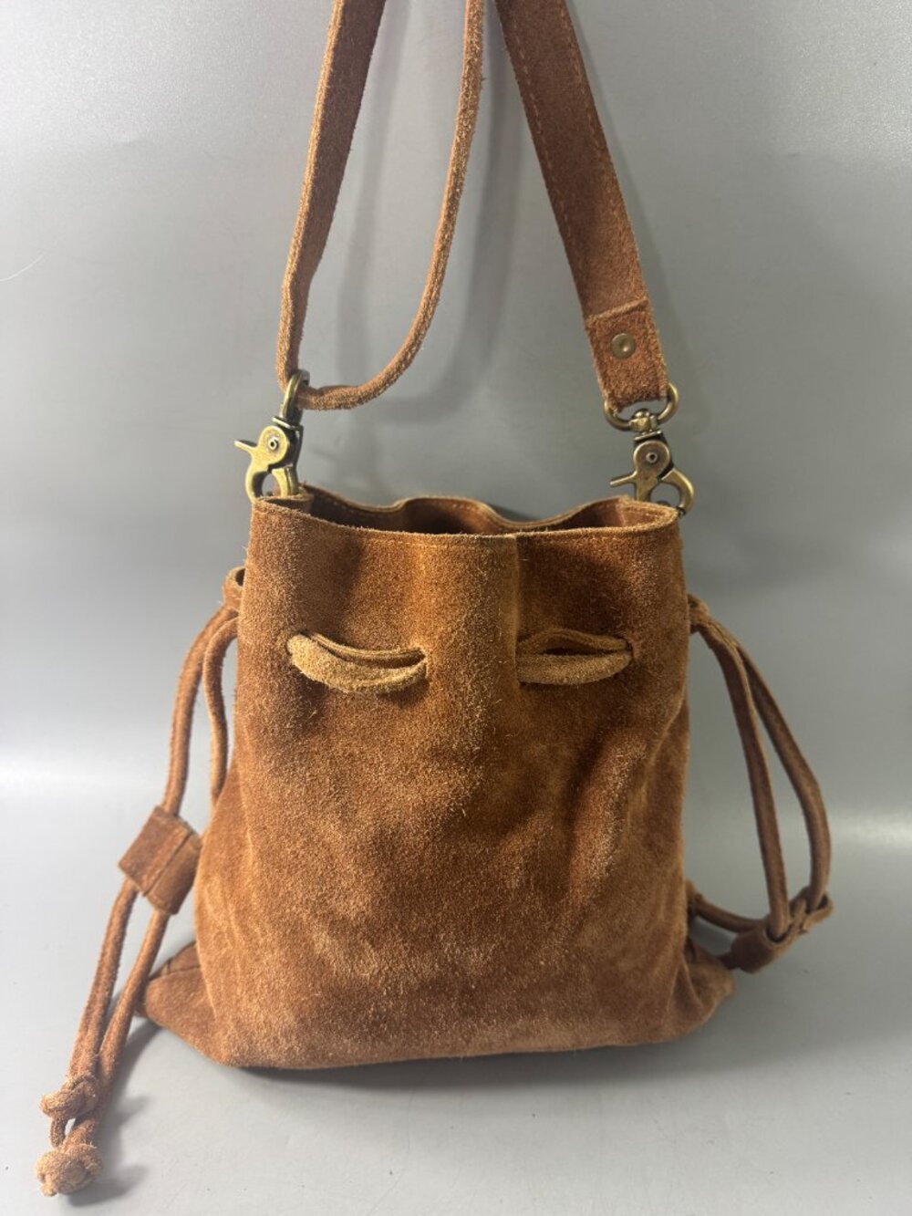 Free People Billie Suede Crossbody, Brown - Picture 9 of 16